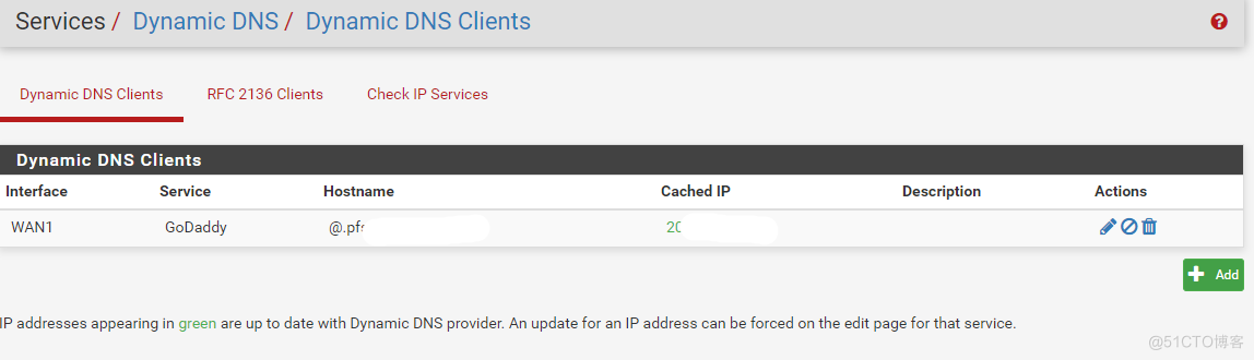 在pfSense下设置GoDaddy动态DNS API记录_pfsense 动态DNS_04