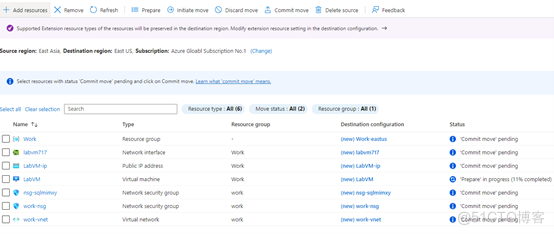 使用Azure Resource Mover跨region移动VM_负载均衡_11