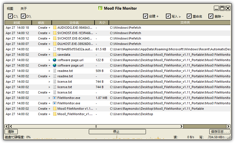 10个用于实时监视文件和文件夹变化的工具_10个用于监视文件和文件更工具_11