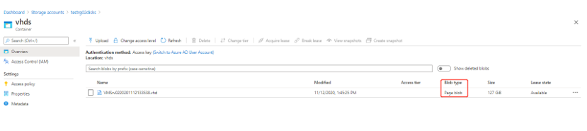 将Azure存储存档层中的虚拟机转换为页Blob_IT_05