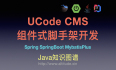 UCode CMS组件式脚手架开发实践