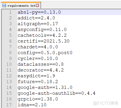 将python环境列表输出到requirements.txt文件_列表_03