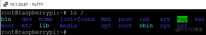 ls命令设置颜色_树莓派_02