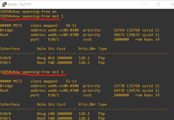 Cisco使用MSTP+VRRP＋静态路由＋子网划分＋DHCP实验案例_路由表_04