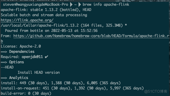 MacOS下安装Apache Flink及测试WordCount_java_02