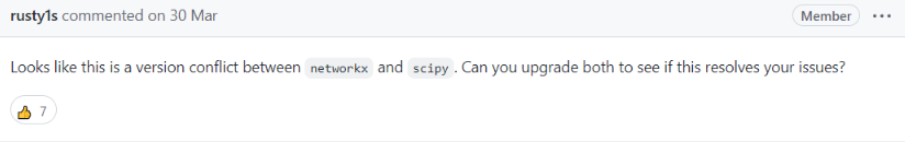 python networkx画图，报错：AttributeError: module ‘scipy.sparse’ has no attribute ‘coo_array’_coo_array_05