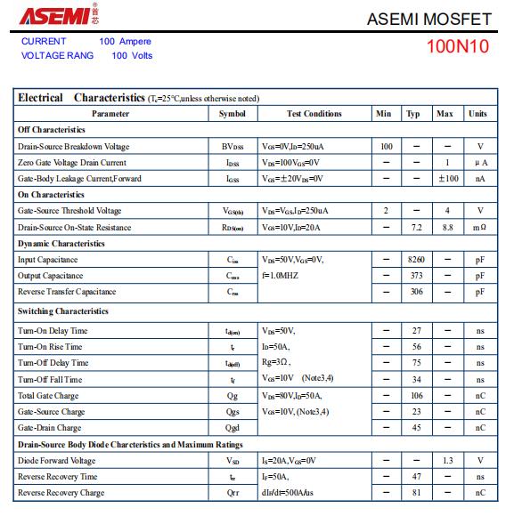 100N10-ASEMI中低压MOS管100N10_引脚_03