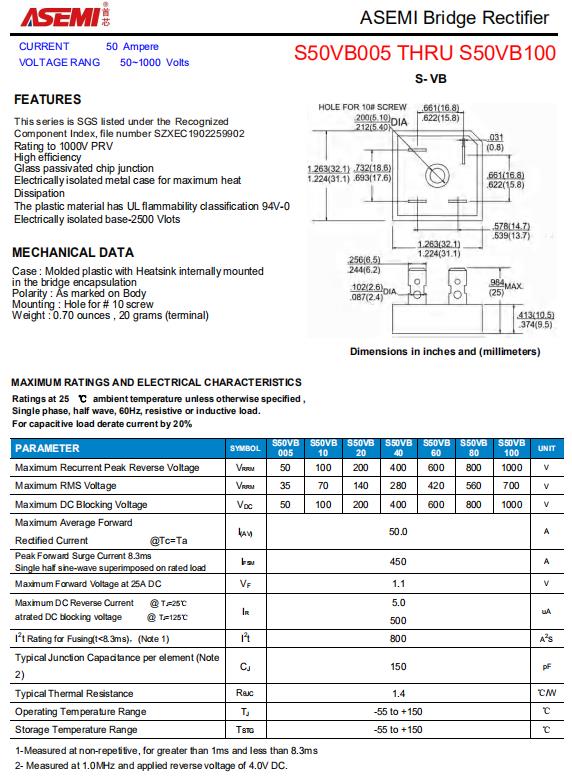 S50VB100-ASEMI日本新电元平替整流桥S50VB100_封装_02