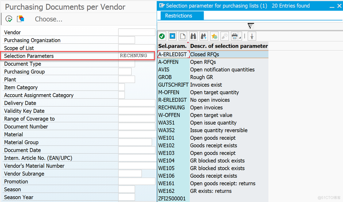 SAP查询Open PO（未清采购订单）_SAP MM