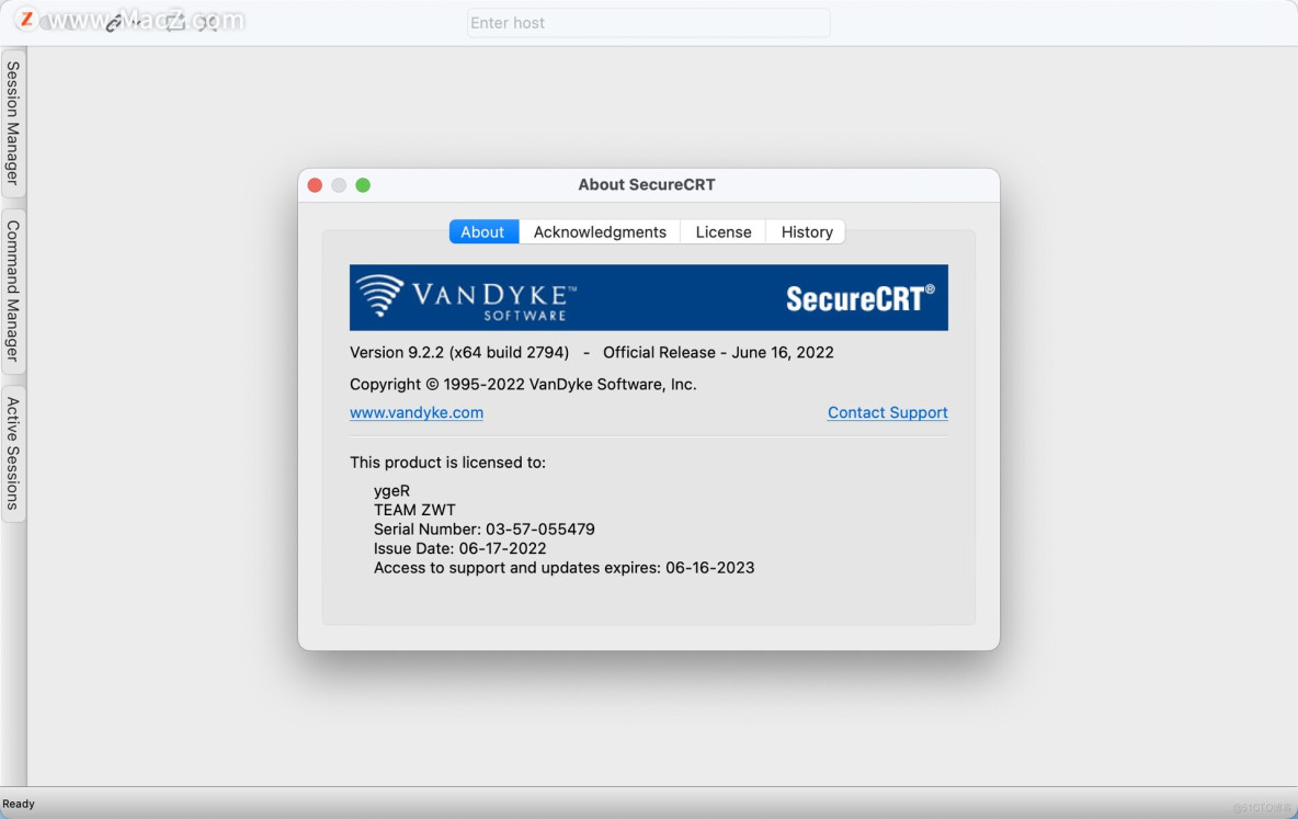 SecureCRT Mac(强大的终端)v9.2.2正式版_linux