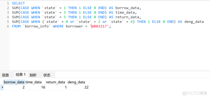 #yyds干货盘点#SQL统计表中某字段不同状态值的总数量_百度