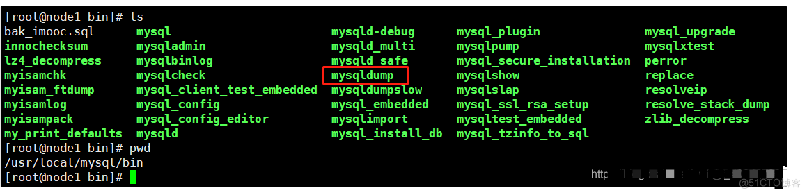 bash: mysqldump: command not found_ooc