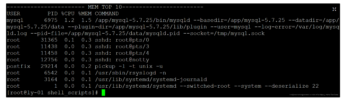 Linux Shell脚本专栏_找出占用CPU/内存过高的进程_05_bash_02