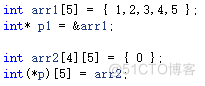 初学C语言笔记221001_数组指针