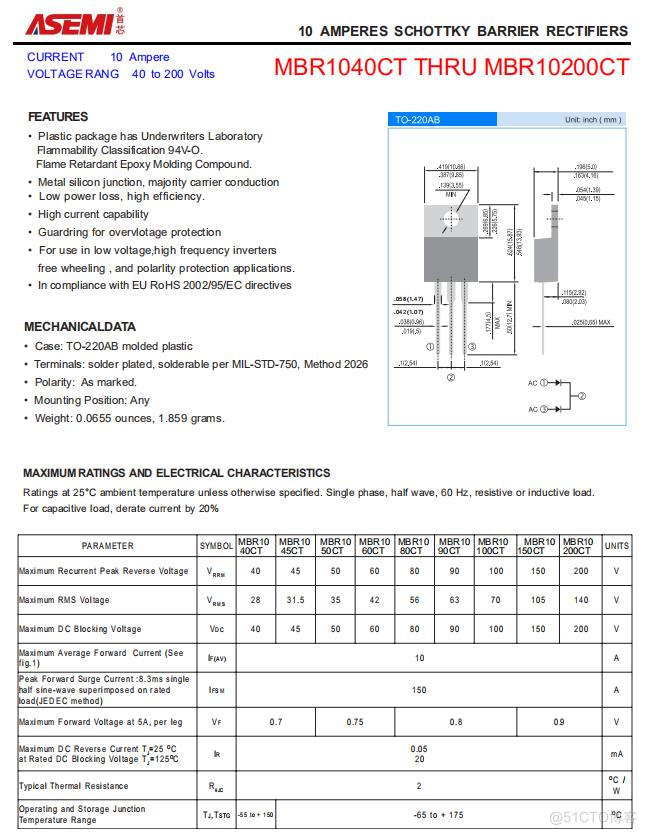 SBT10100VCT-ASEMI肖特基二极管SBT10100VCT_SBT10100VCT_02