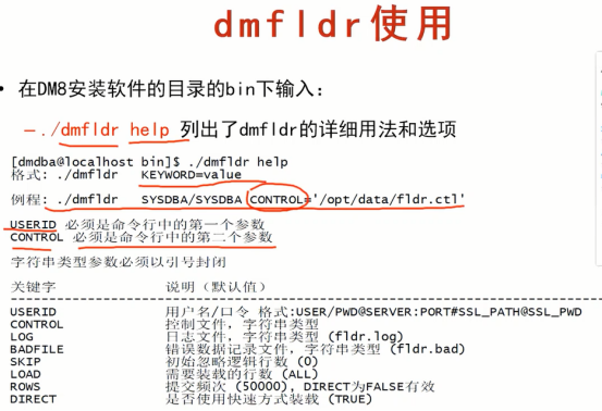 达梦数据库的快速数据装载命令行工具dmfldr_字段_02