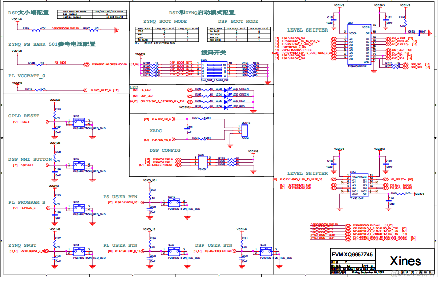 DSP+FPGA评估板 TI TMS320C6657 1.25GHz-DSP原理图_XC7Z035_09