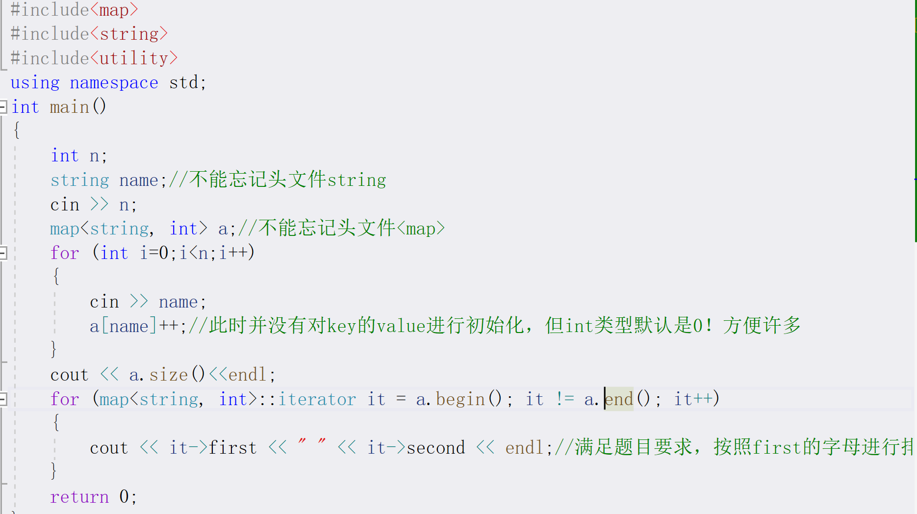 一道map例题_蓝桥杯训练