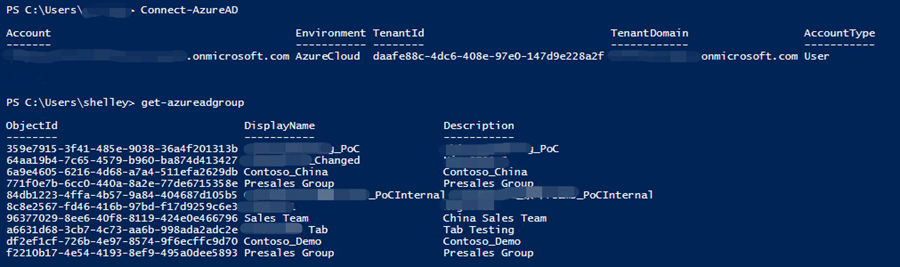 如何通过Azure AD Powershell 新建Group和添加成员_新建组和成员_03