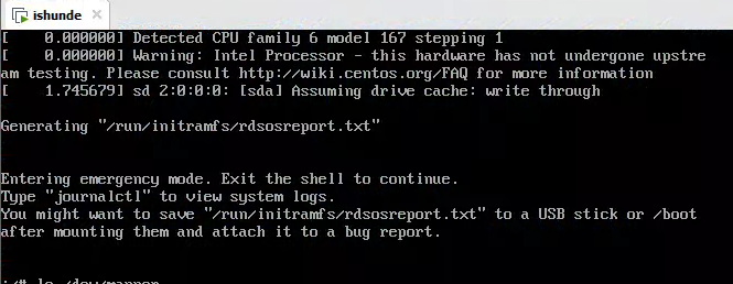 [错误日记]Generating “/run/initramfs/rdsosreport.txt“虚拟机修复_重启