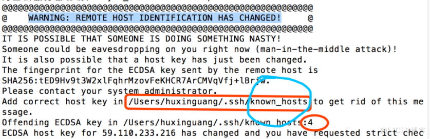 远程报WARNING: REMOTE HOST IDENTIFICATION HAS CHANGED!解决方法_解决方法