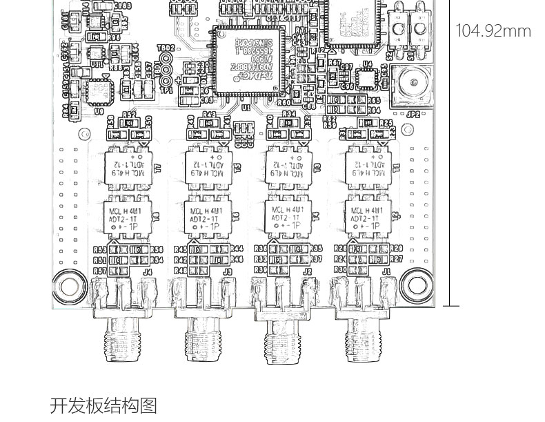 AD9144-FMC-EBZ ADI数据转接板四通道数模转换器评估板子模块_FPGA XINLINX K7325T_08