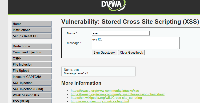 DVWA靶机-全级别测试-XSS（Stored）_html_02