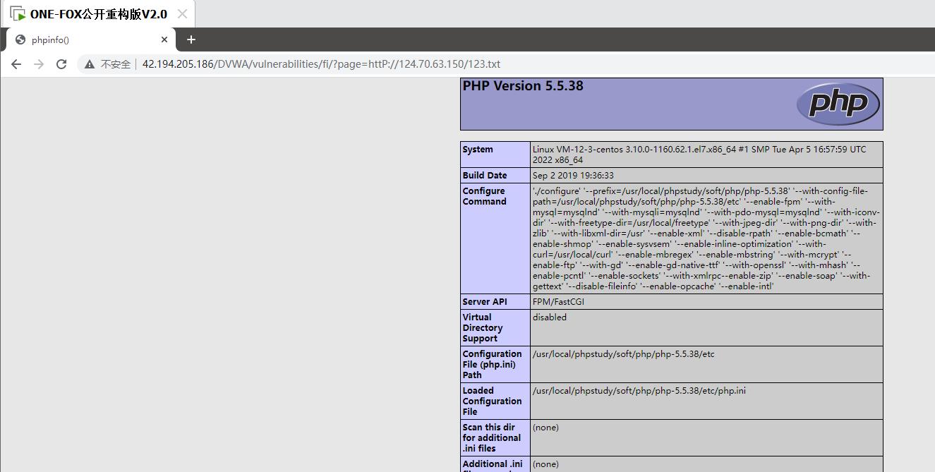 DVWA靶机-全级别测试-文件包含_php_22