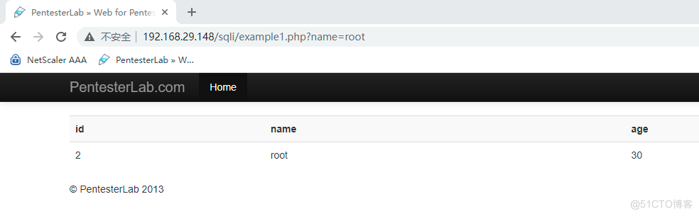 PentestLab-web安全SQL注入-EXP1_SQL_02