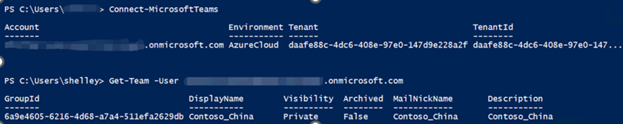 Microsoft 365 解决方案：如何通过命令获取单个用户所属Teams或者单个Teams的所有成员信息_Microsoft Teams