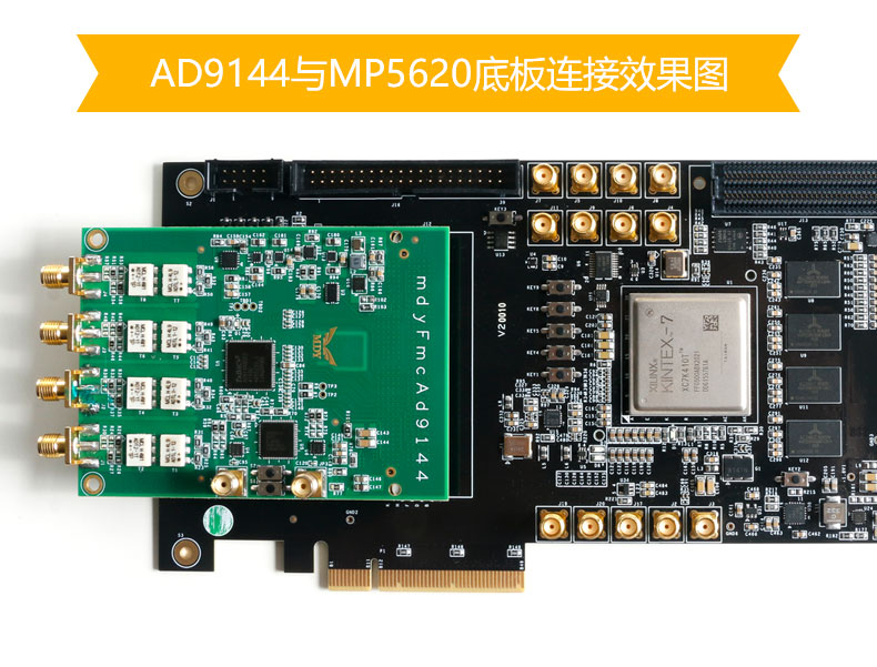 AD9144-FMC-EBZ ADI数据转接板四通道数模转换器评估板子模块_FPGA XINLINX K7325T_06