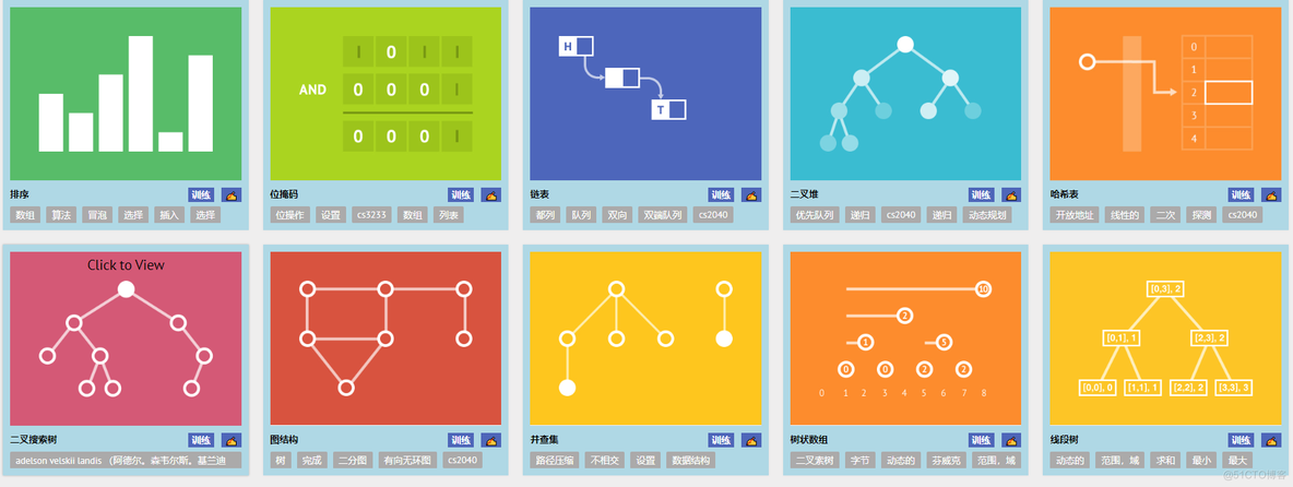 分享：一个可视化算法网站（所有常见的算法）_字符串