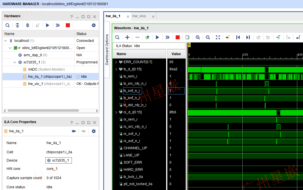 Xilinx ZYNQ7035 PL SFP光口通信例程_初始化_10