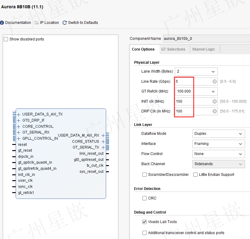 Xilinx ZYNQ7035 PL SFP光口通信例程_数据_03