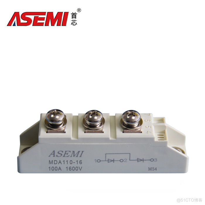 MDA110-16-ASEMI单臂共阳极整流模块MDA110-16_ASEMI