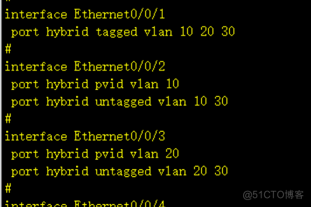 华为ENSP--hybrid端口的应用_IP_11