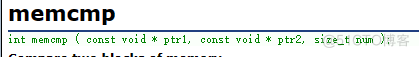 memcmp(介绍~)_#include