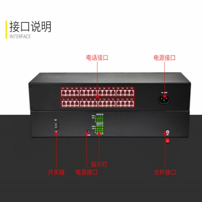 汉源高科32路电话光端机32门pcm语音光纤收发器单模多模定制FC接口防雷_PCM电话光端机_08