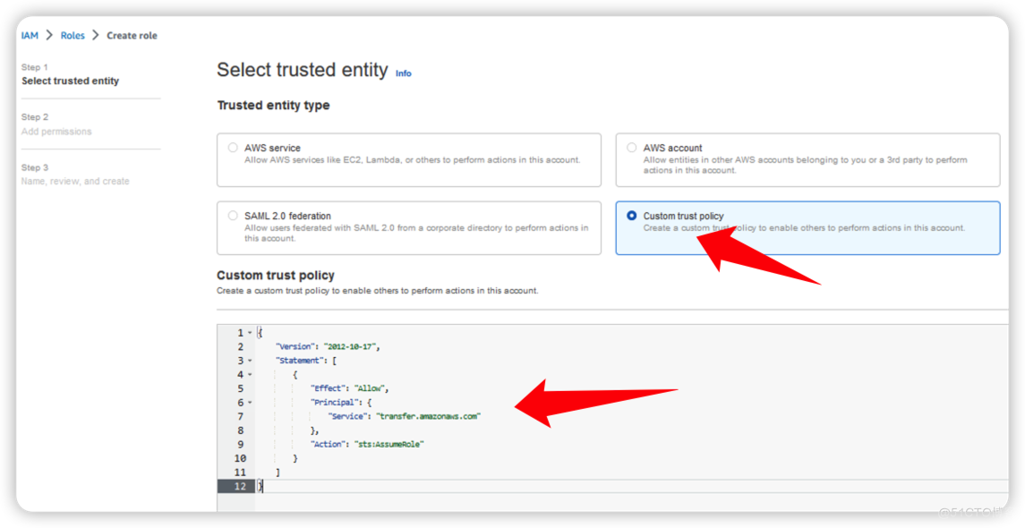 AWS Transfer Family创建新用户_用户