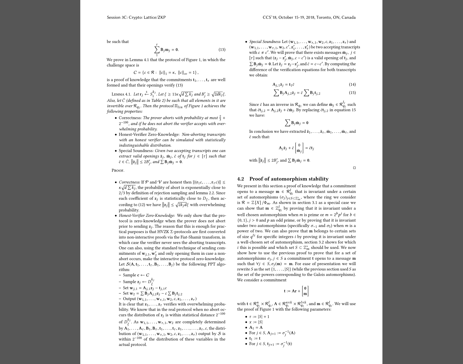 Lattice-Based Group Signatures and Zero-Knowledge Proofs of Automorphism Stability_Falcon_05