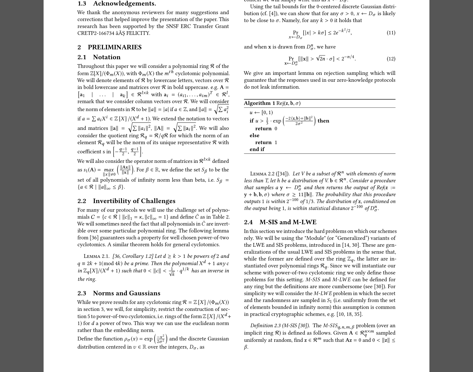 Lattice-Based Group Signatures and Zero-Knowledge Proofs of Automorphism Stability_Falcon