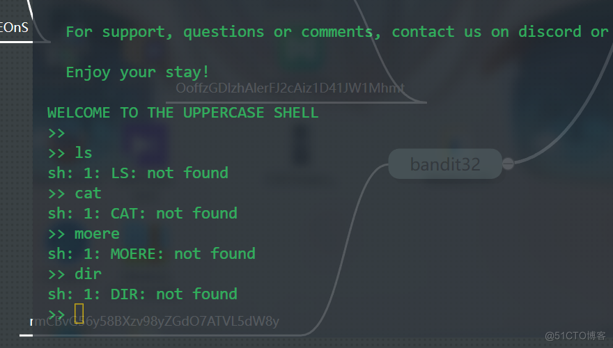 OverTheWire攻关过程-Bandit模块32_创建文件夹_13
