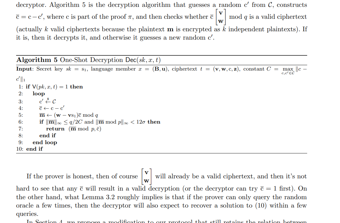 One-Shot Verifiable Encryption from Lattices_密钥托管_03