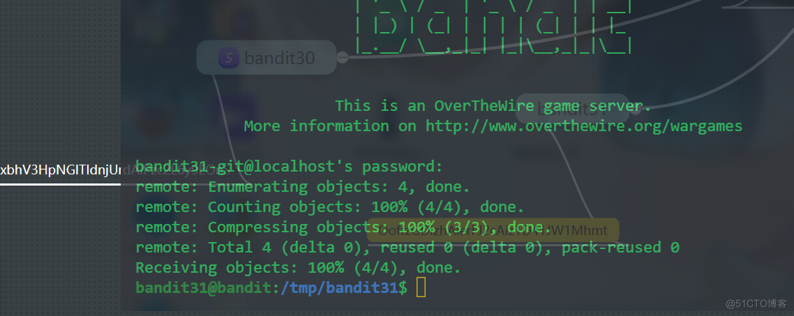 OverTheWire攻关过程-Bandit模块32_创建文件夹_05