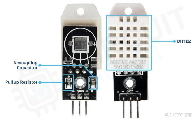 DHT22湿度和温度传感器与Arduino连接电路图_数据_02