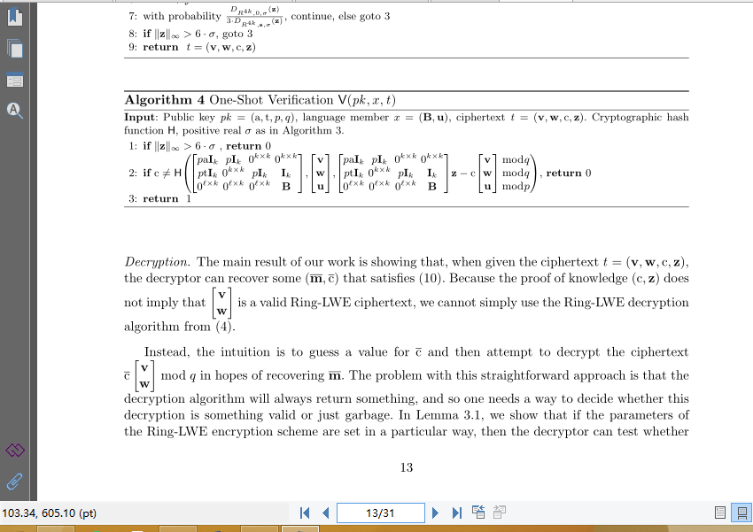 One-Shot Verifiable Encryption from Lattices_稳健性_02