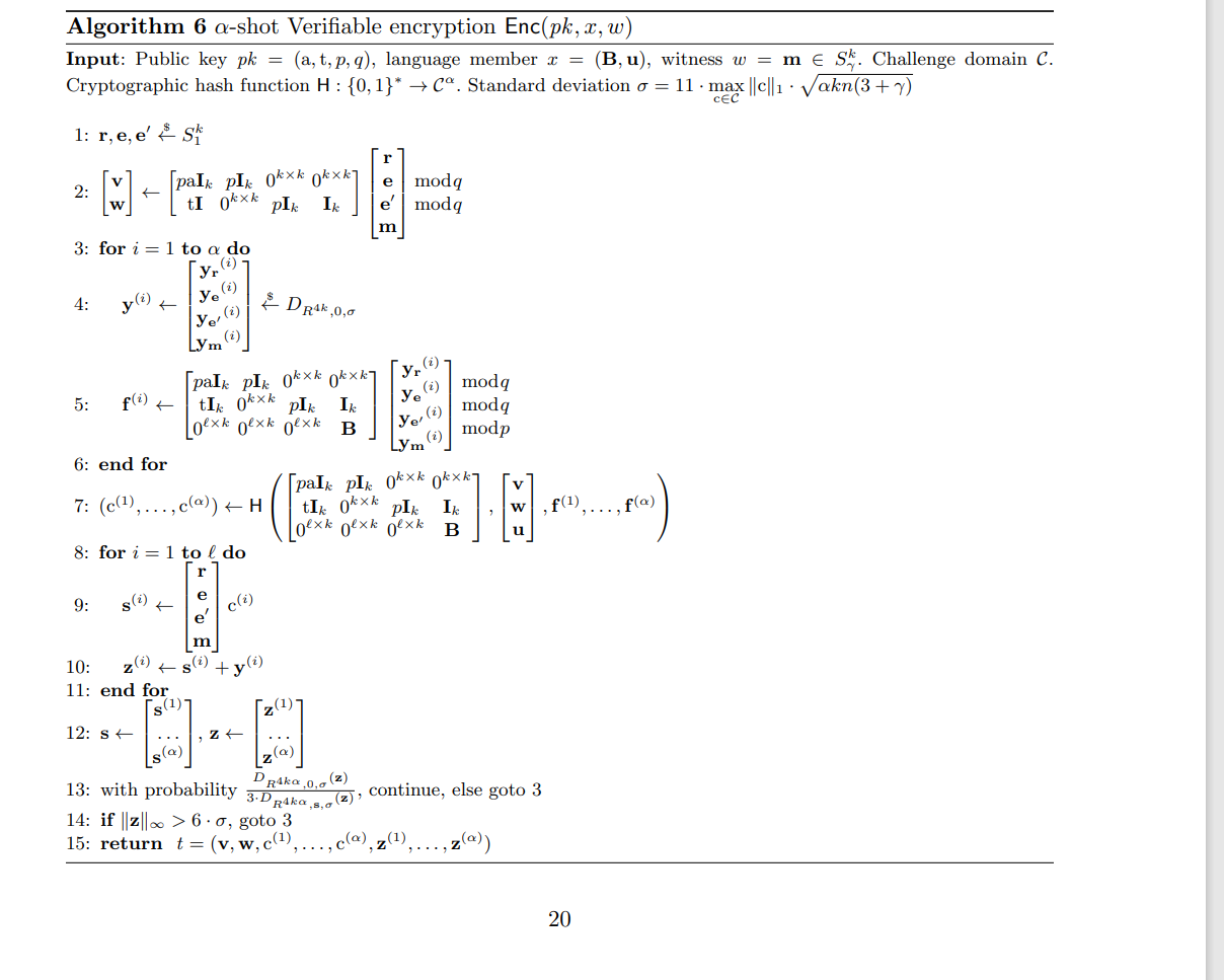 One-Shot Verifiable Encryption from Lattices_数据_04