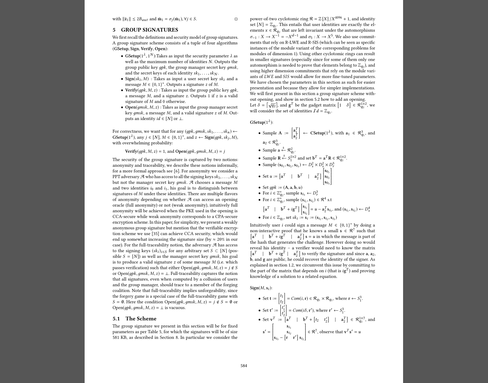 Lattice-Based Group Signatures and Zero-Knowledge Proofs of Automorphism Stability_零知识证明_07