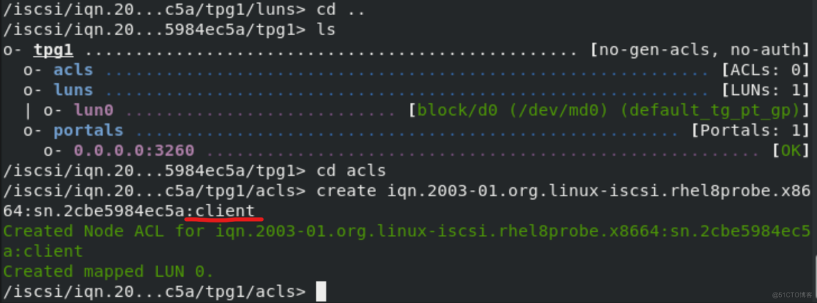 RHEL8使用iSCSI部署网络存储-Linux就这么学17_网络存储_11
