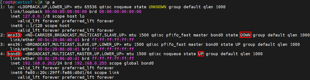 CentOS 7.9配置双网卡bonding_active-backup_16